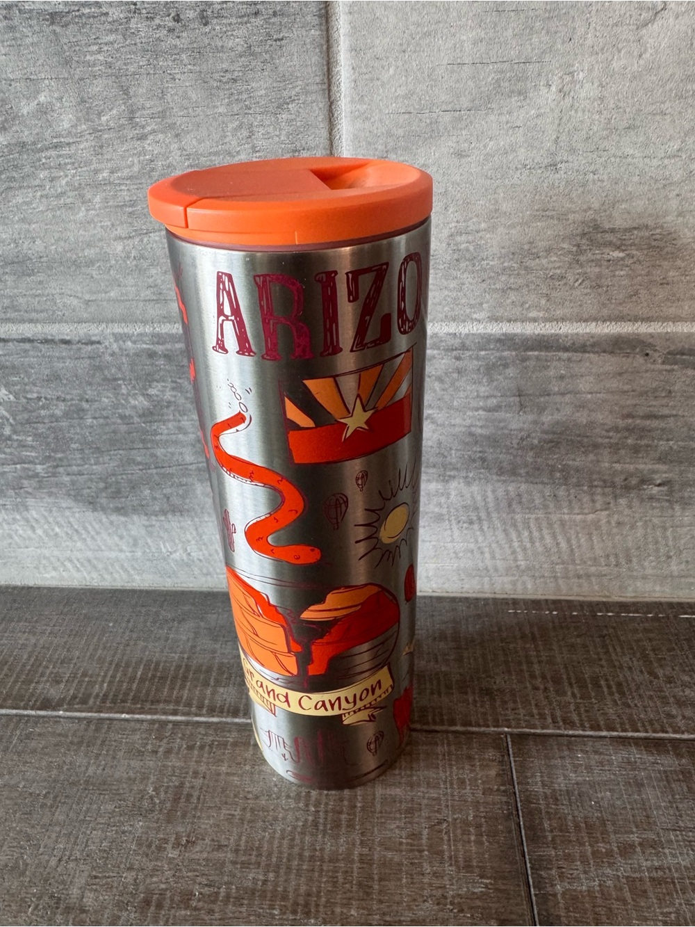 Starbucks Arizona/Grand Canyon You Are Here Collection Travel Coffee Mug 16 Oz